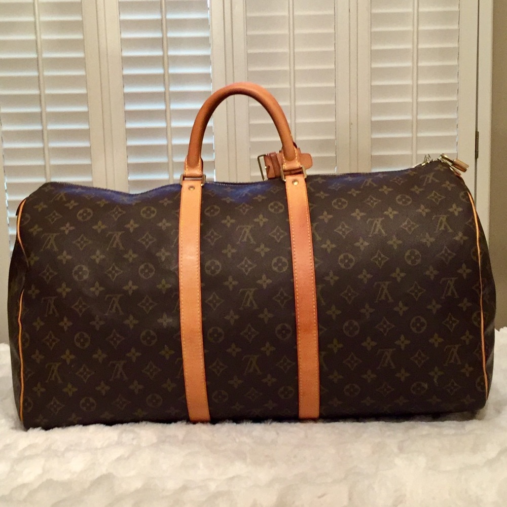 LOUIS VUITTON MONOGRAM CANVAS KEEPALL 55 - Picture 2 of 8